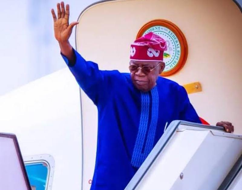 Bola tinubu leaves for new york