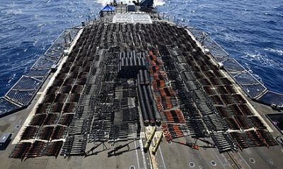 Illicit arms captured by the USN