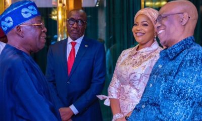 Bola Tinubu with Mele Kyari NNPC board