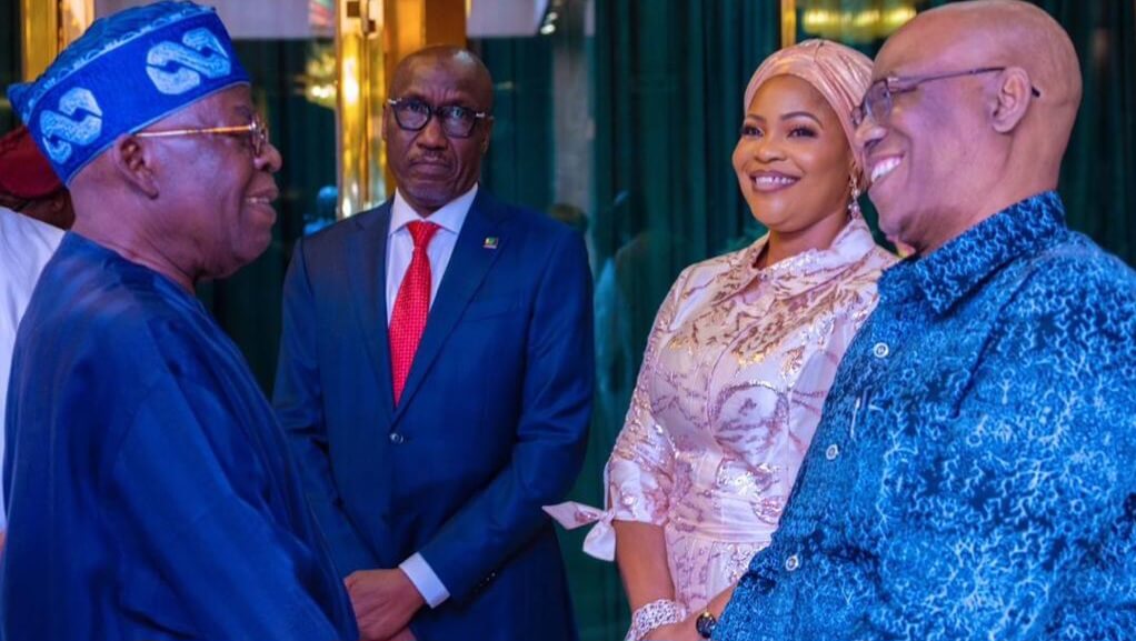 Bola Tinubu with Mele Kyari NNPC board