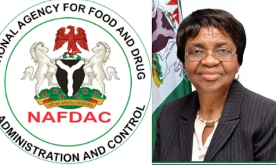 NAFDAC Logo and professor Adeyeye