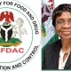 NAFDAC Logo and professor Adeyeye