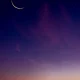 crescent moon twilight sky sundown with sunlight dome mosques 38812 349