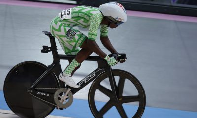 Nigerian cyclist Ese Lovina Ukpeseraye